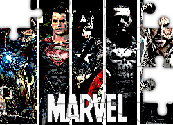 Marvel, Bohaterzy, Heroes, Iron Man, Superman, Kapitan Ameryka, Punisher, X Men, Wolverine