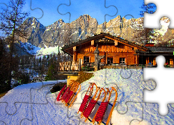 Austria, Hotel, Brand Alm, Góry, Zima