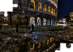 Rzym, Koloseum, Nocą