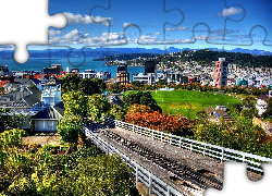 Panorama, Miasta Wellington, Nowa Zelandia