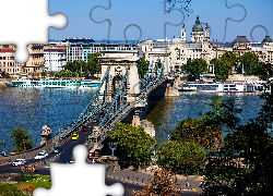 Rzeka, Most, Panorama Miasta, Budapeszt, Węgry