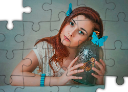 Kobieta, Rude, Włosy