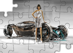 Prototyp, Auto przyszłości, Girl car, 3D