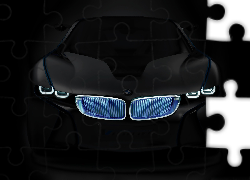 BMW i8, lampy, grill