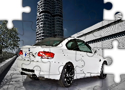 BMW, M3, Biały