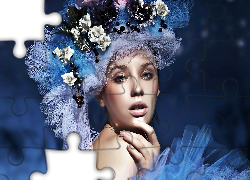 Kobieta, Modelka, Fantazyjny, Kpelusz