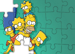 Simpsonowie, The Simpsons, Homer, Bart, Lisa, Merge, Maggie