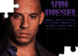 Vin Diesel,ciemne oczy