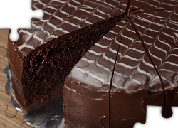 ciasto czekoladowe, czekolada, wzorek