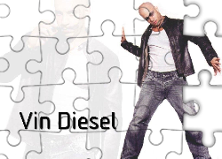 Vin Diesel,czarna kurtka, okulary