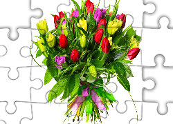 Kwiaty, Bukiet, Tulipany