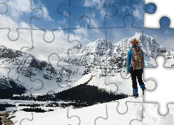 Zima, Góry, Turystka