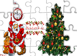 Mikołaj, Choinka, Boże Narodzenie, Święta