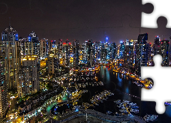 Dubaj, Miasto, Nocą