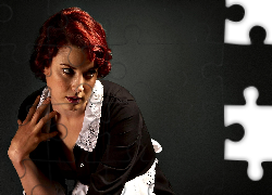 Alexandra Breckenridge, Aktorka, American Horror Story, Serial, Gosposia, Kobieta, Fartuszek