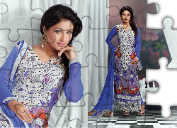 Kobieta, Hinduska, Makijaż