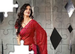 Kobieta, Suknia, Sari