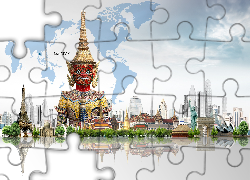 Miasta, Budowle, Grafika