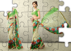 Kobieta, Strój, Sari