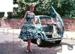 Kobieta, Moda, Samochód