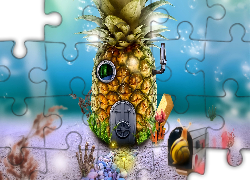 Ananas, Dom, 3D