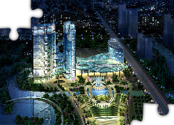 Grafika, Miasto, Nocą