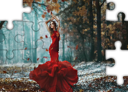 Darya Chacheva, Kobieta, Las, Jesień