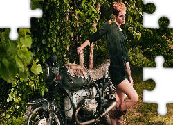 Kobieta, Emma Watson, Droga, Motor, Drzewa
