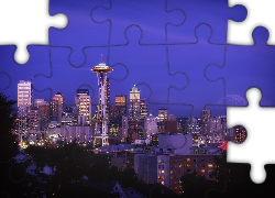 Seattle, Stany Zjednoczone, Miasto nocą