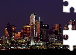 Dallas, Teksas, Stany Zjednoczone, Miasto nocą