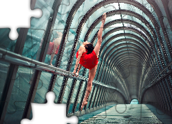 Kobieta, Gimnastyka, Tunel