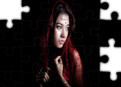 Kobieta, Azjatka, Szal