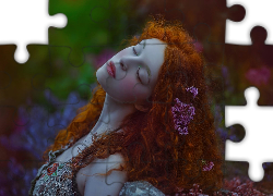 Kobieta, Rude, Włosy