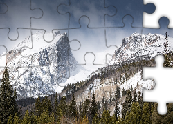 Zima, Góry, Las, Mgła