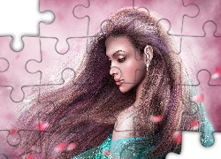 Kobieta, Biżuteria, Grafika