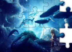 Wieloryby, Kobieta, Fantasy
