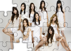 Ładne, Dziewczyny, Azjatki, Białe, Sukienki