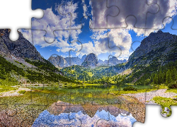 Góry, woda, las, niebo