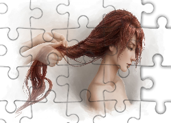 Kobieta, Włosy, Warkocz, Dłonie