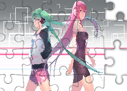 Vocaloid, Hatsune Miku, Megurine Luka