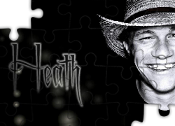 Heath Ledger,uśmiech, kapelusz