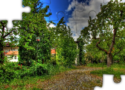 Alejka, Droga, Dom, Latarnia, Park