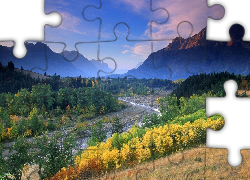 Niebo, Chmury, Góry, Las