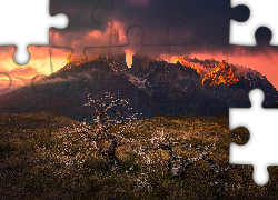 Góry, Chmury, Drzewo