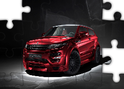 Czerwony, Range Rover, Evoque