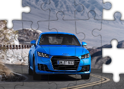 Audi TT, Niebieskie, Droga