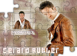 Gerard Butler,wanted, brązowa kurtka