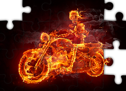 Motocykl, Ogień, Szkielet