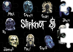 Slipknot,twarze, zespół, imiona