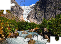 Górska, Rzeka, Głazy